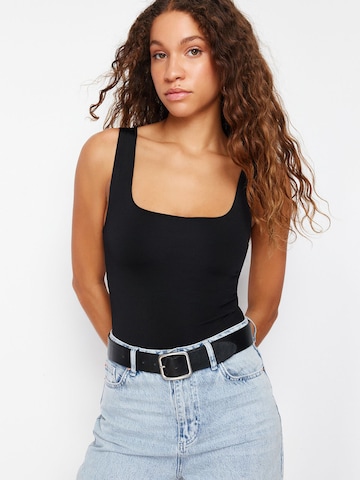 Shirtbody Trendyol en noir : devant