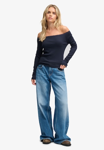 Superdry & Co Shirt 'Athletic Essentials' in Blauw