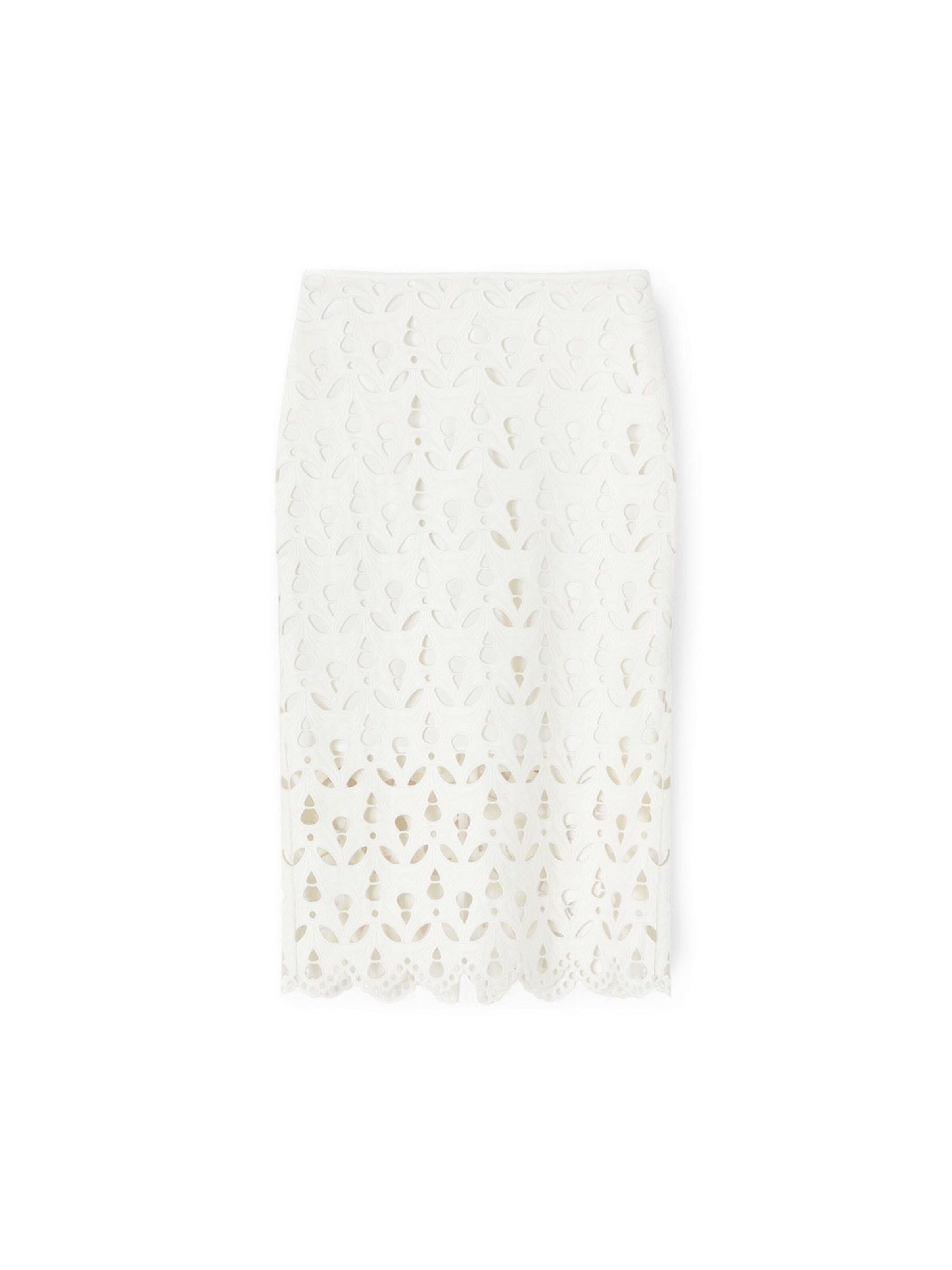 MOTIVI Skirt in White: front