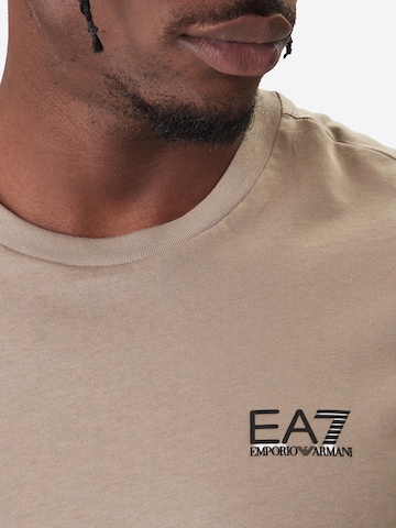 EA7 Emporio Armani Shirt 'T-shirt EA7 da Uomo - nero 8NPT250208 NEROORO' in Beige