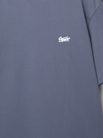 Pull&Bear Shirt 'STWD' in Blue