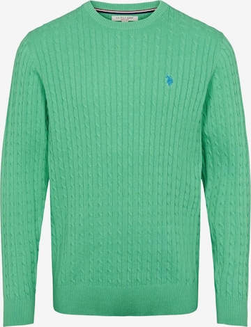 U.S. POLO ASSN. Pullover ' Mads ' in Grün: Vorderseite
