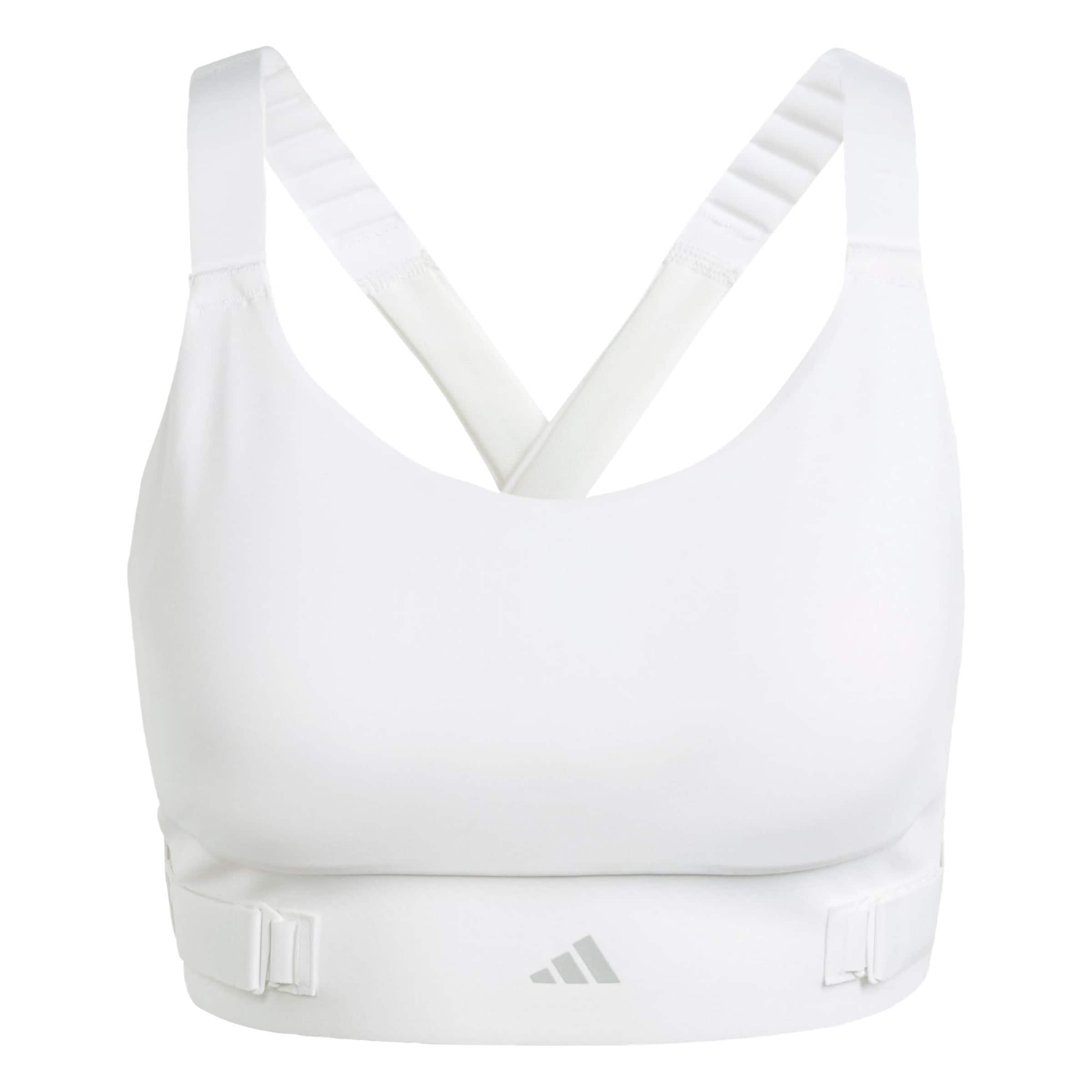 ADIDAS PERFORMANCE Bralette Sports bra 'FastImpact Luxe' in White: front