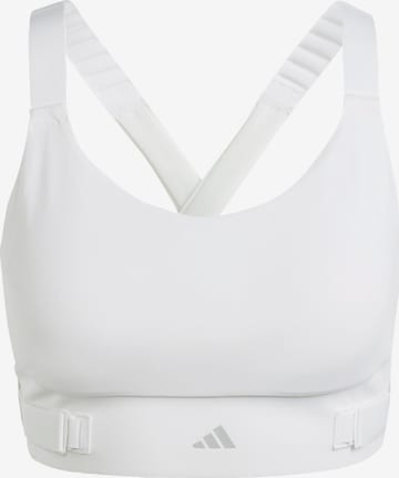 ADIDAS PERFORMANCE Sport bh 'FastImpact Luxe' in Wit: voorkant
