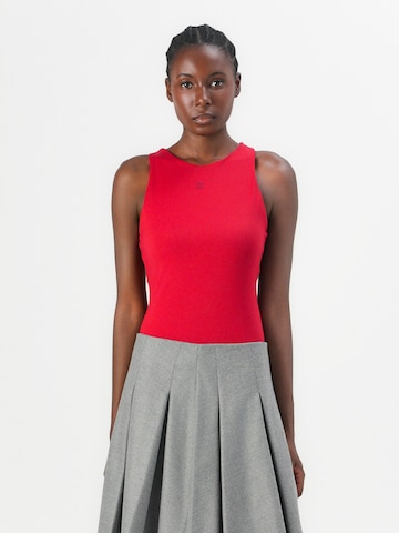 HUGO Shirt body 'Dasiel' in Rood: voorkant