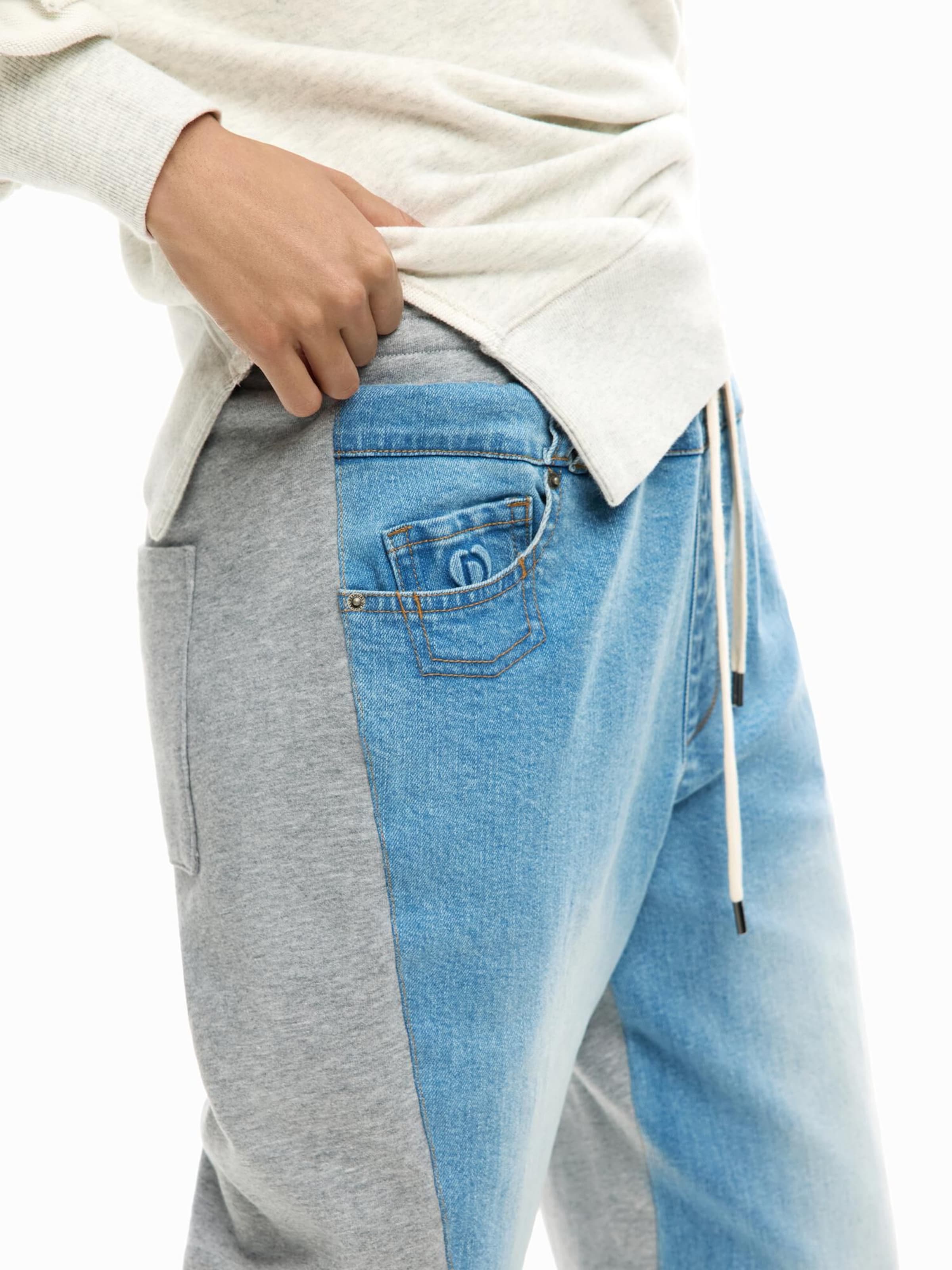 mėlyna Desigual Siaurėjantis Kelnės