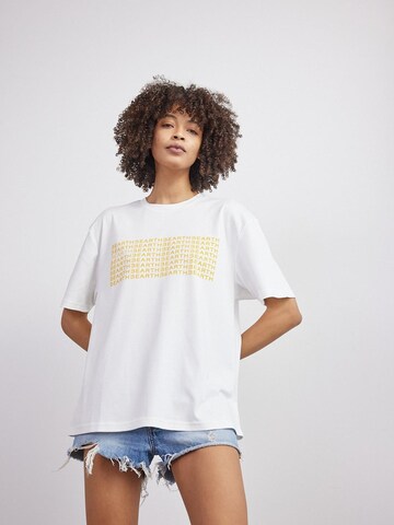 BEARTH Shirt ''Scan Code' Bio-Baumwolle' in Weiß