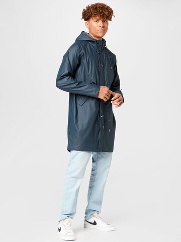 Derbe Between-Seasons Parka 'Friese' in Blue: front