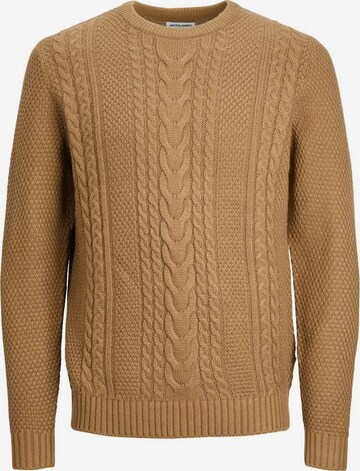 JACK & JONES Sweater in Brown: front