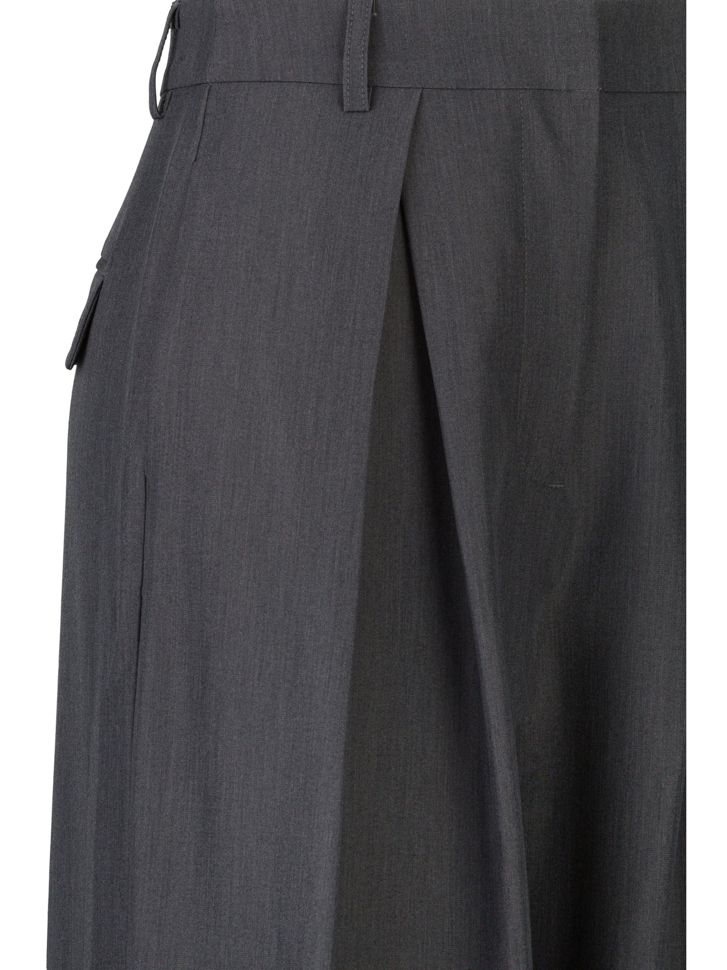 19V69 ITALIA Wide leg Bandplooibroek 'Florence Street' in Grijs