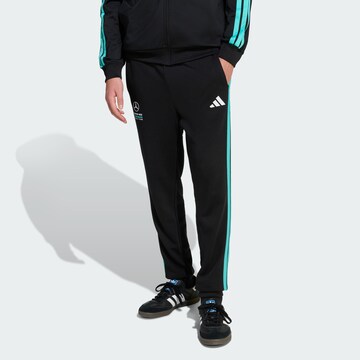 ADIDAS PERFORMANCE Tapered Sports trousers 'Mercedes-AMG Petronas Formula 1 Team DNA' in Black: front