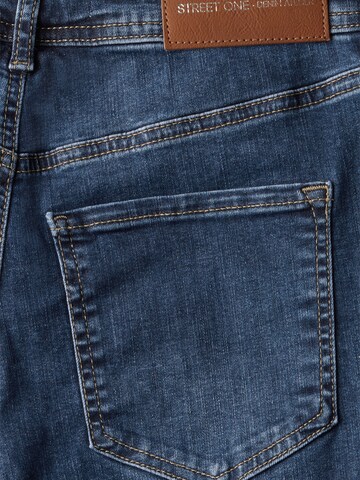 STREET ONE Loosefit Jeans i blå