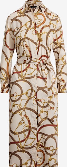 Lauren Ralph Lauren Košulja haljina 'FAYELLA' u boja pijeska / karamela / taupe siva / crvena, Pregled proizvoda