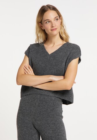 Pull-over DreiMaster Vintage en gris : devant