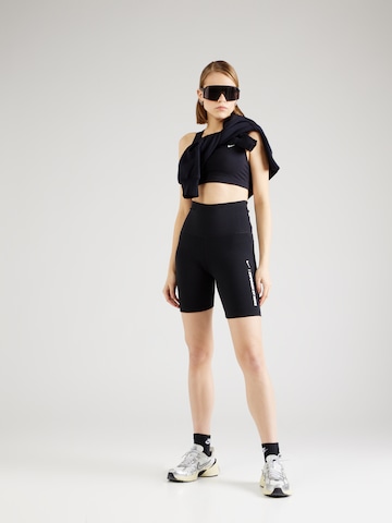 NIKE Skinny Sportbroek 'ONE' in Zwart