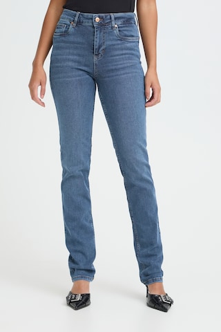 PULZ Jeans Slimfit Džíny 'Emma' – modrá: přední strana