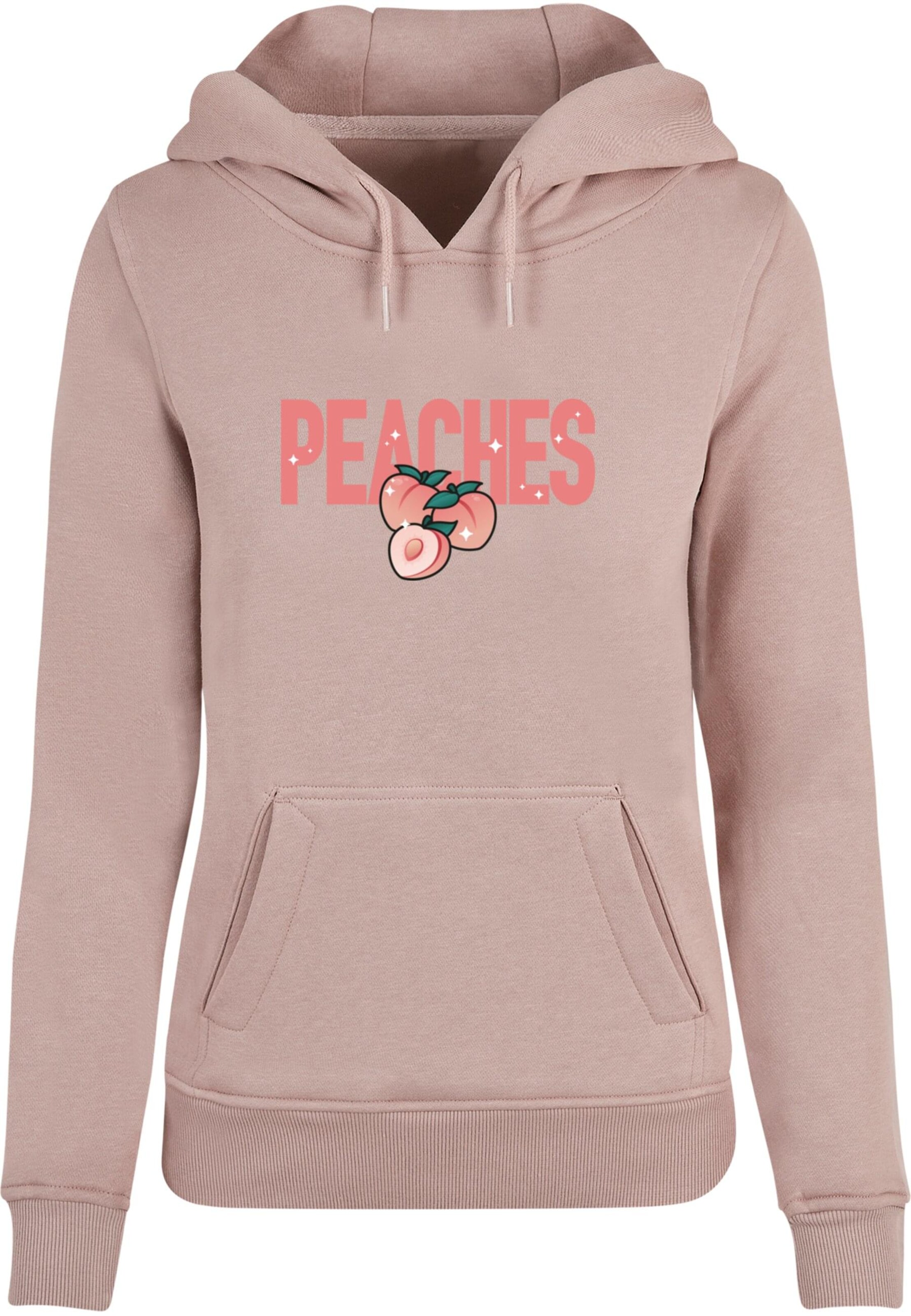 Felpa 'Peaches' di Mister Tee in rosa: frontale