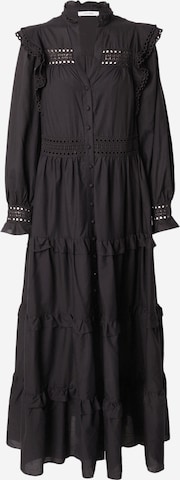 Robe-chemise 'Denisa' IVY OAK en noir : devant