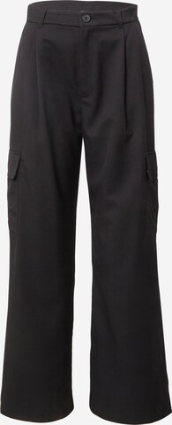 Pantalon à pince Monki en noir : devant