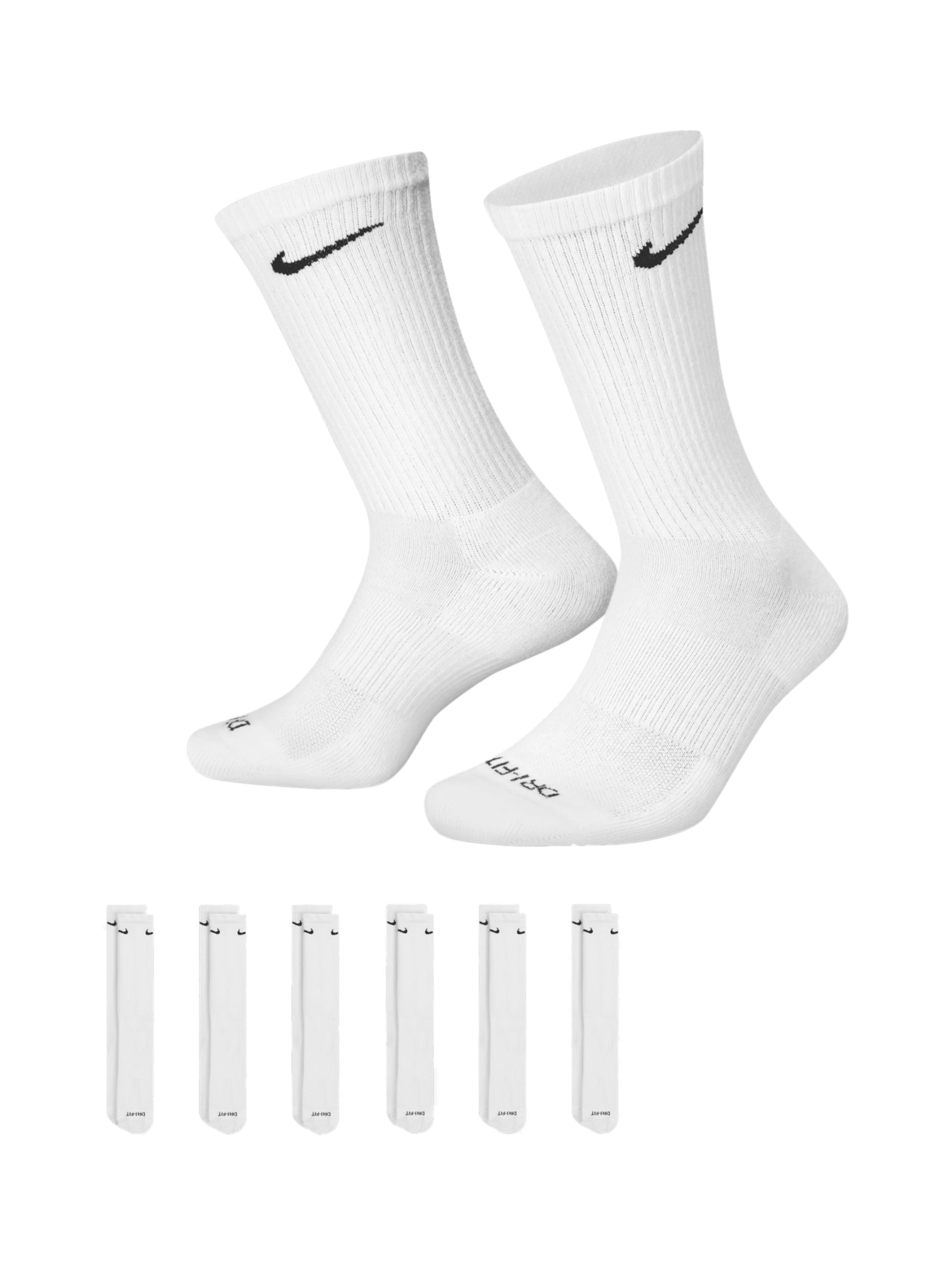 NIKE - Calcetines deportivos 'Everyday Plus' en blanco: frente