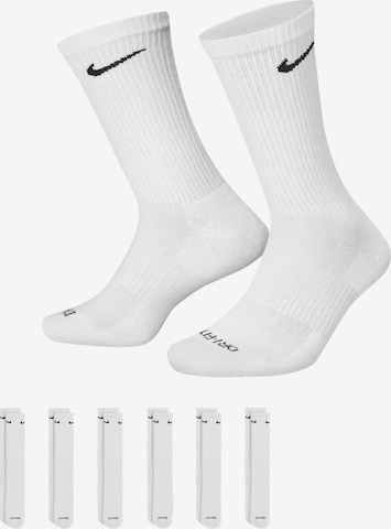 NIKE Спортивные носки в Белый: спереди