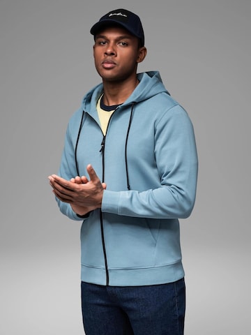 Ombre Sweat jacket 'OM-SSZP-0213' in Blue