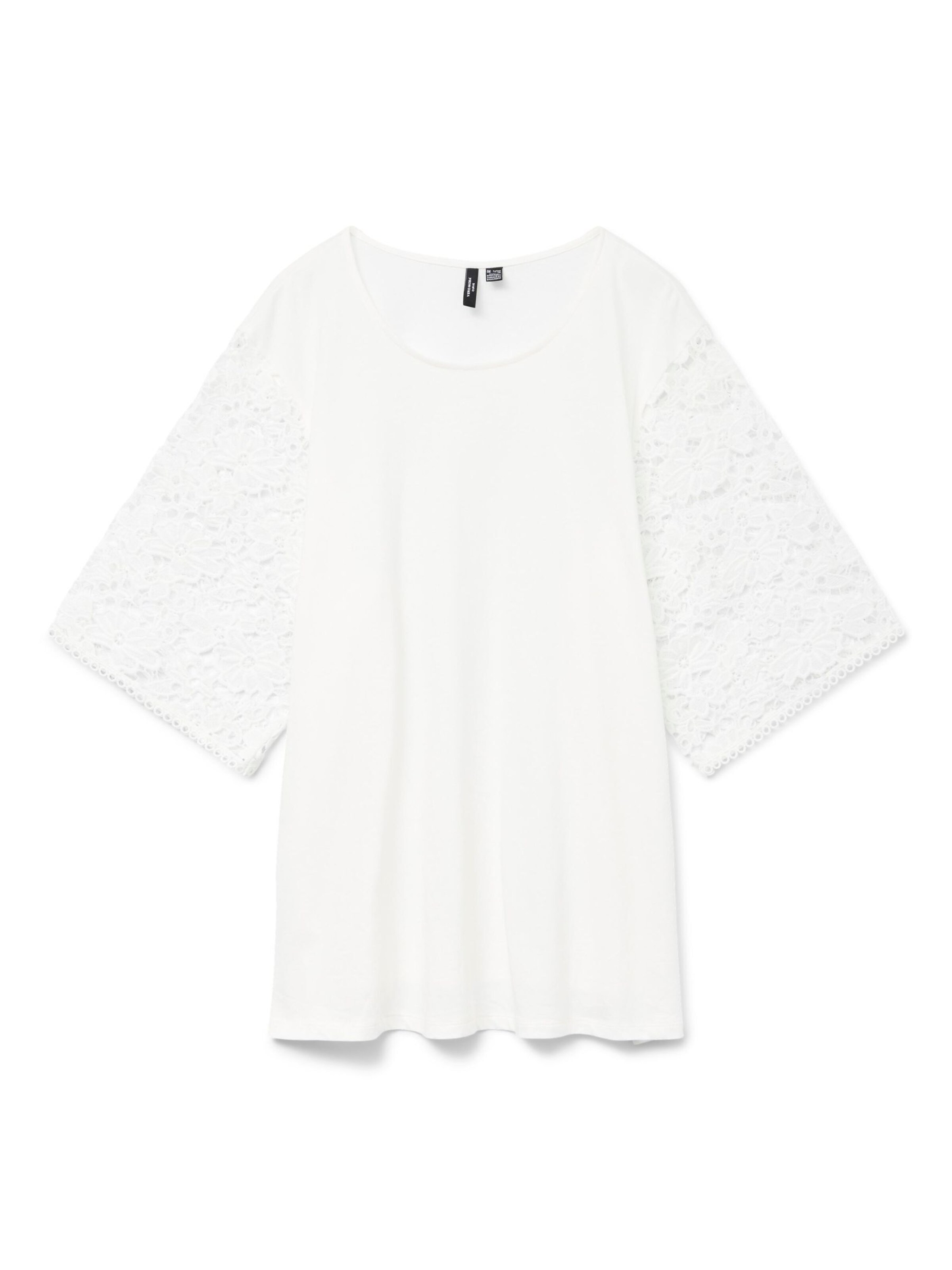 Vero Moda Curve Shirt 'VMCPanna' in Wit: voorkant