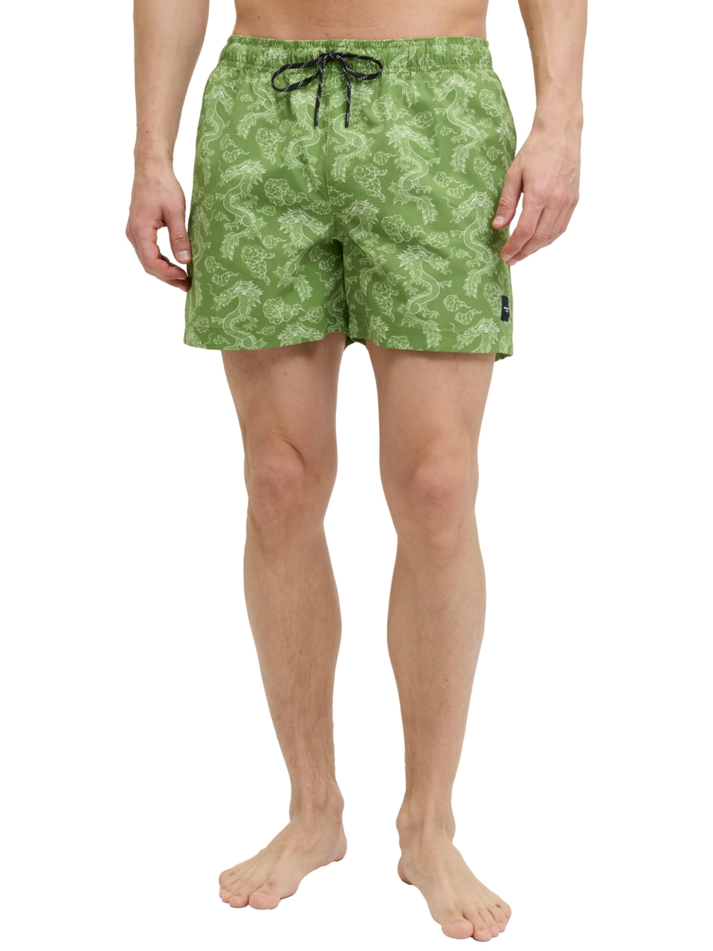 Pantaloncini da bagno 'JPSTMaui' di JACK & JONES in verde: frontale