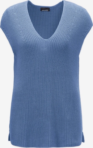 Goldner Knitted Vest in Blue: front