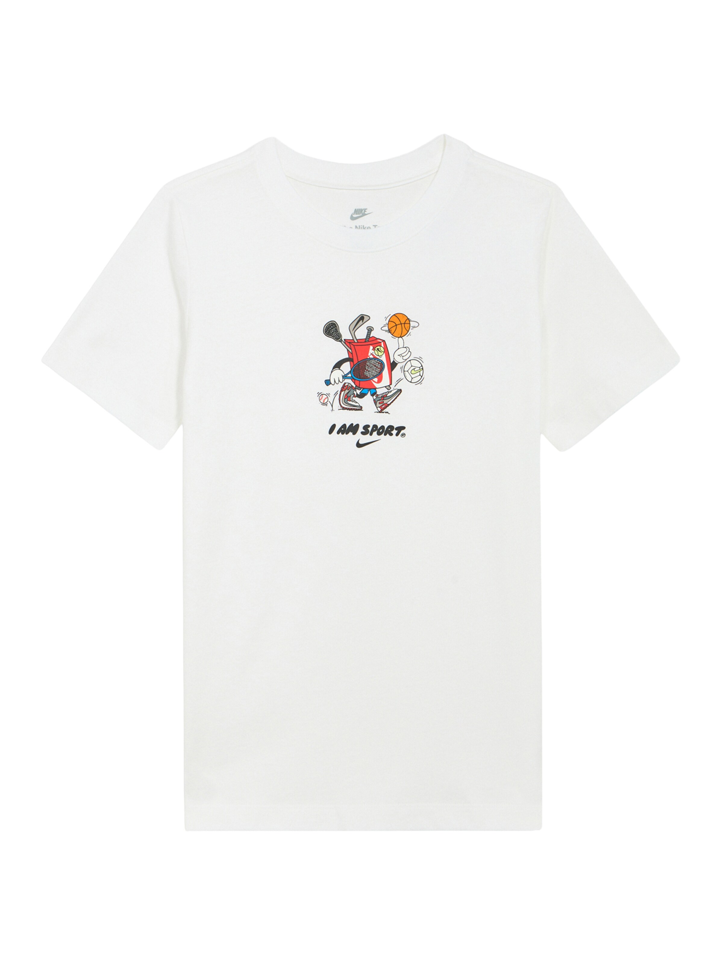 Nike Sportswear Тениска в бяло: отпред