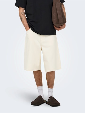 Baggy Jean 'ONSCarl' Only & Sons en beige : devant