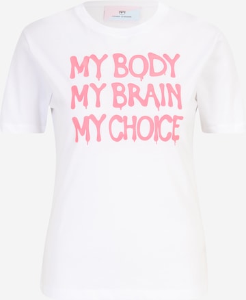 Chiara Ferragni T-shirt i vit: framsida