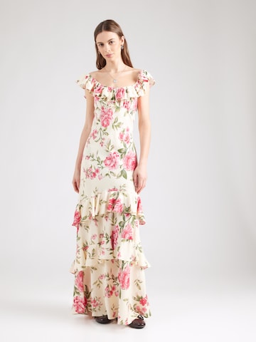 YAS Evening dress 'YASCLEO' in Beige: front
