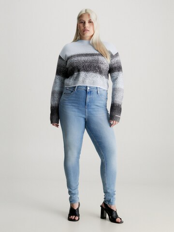 Skinny Jean 'HIGH RISE SKINNY PLUS' Calvin Klein Jeans Curve en bleu