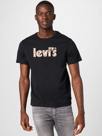 LEVI'S ® T-shirt 'Graphic Crewneck Tee' i svart: framsida