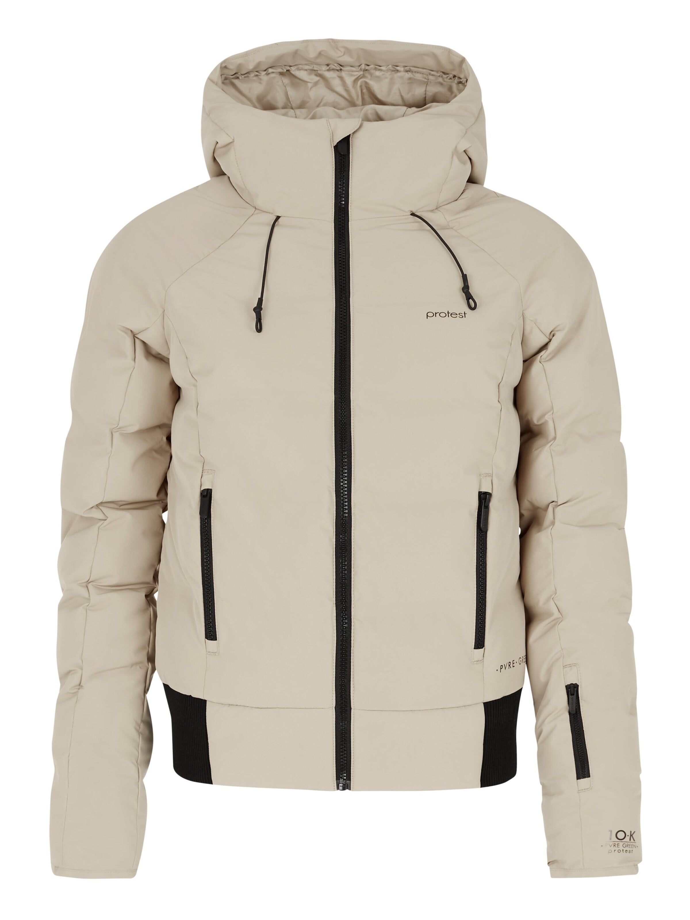PROTEST Sportjacke 'PRTALYSUMI'‌‌ in Beige: Vorderseite