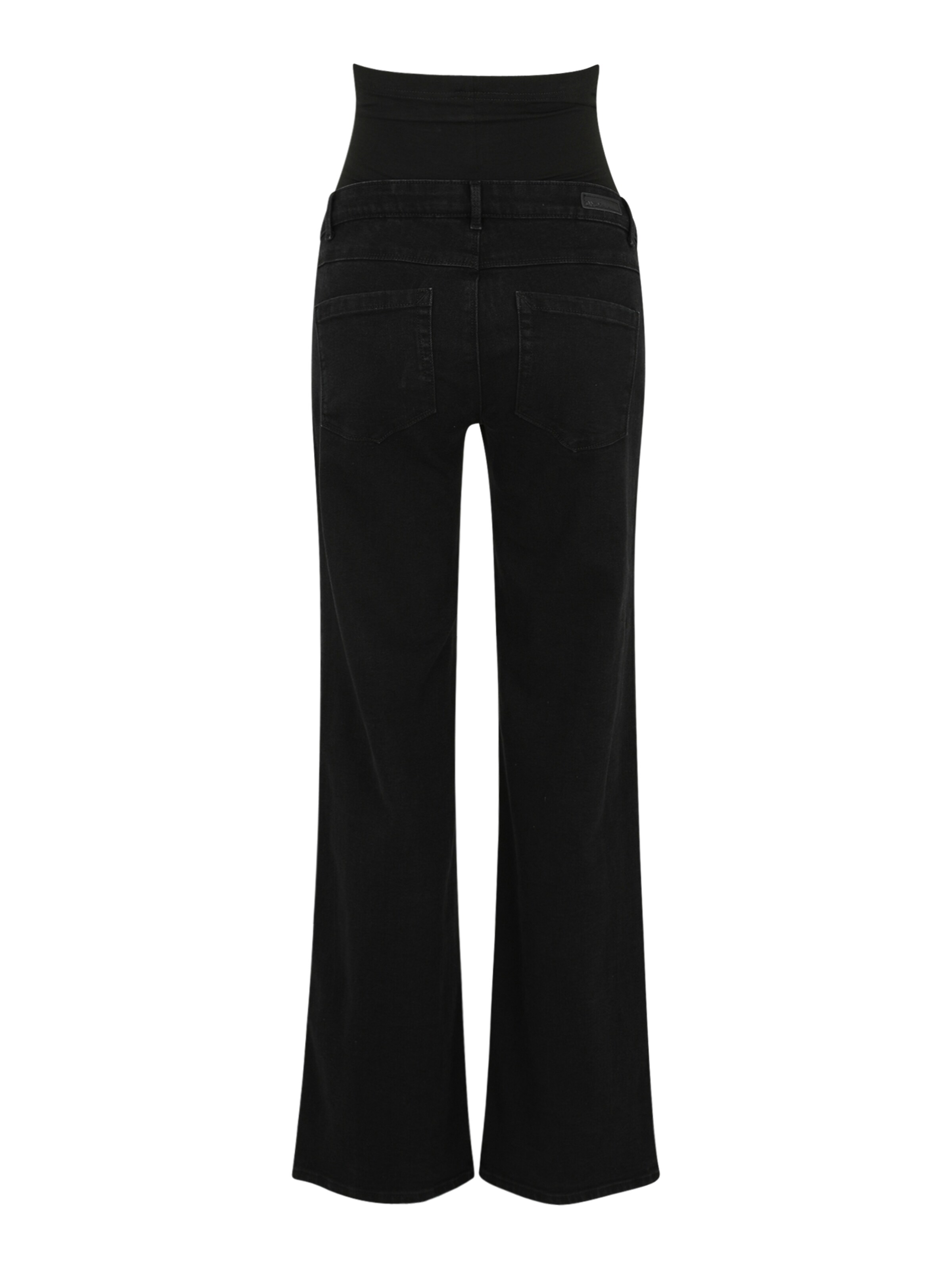 Only Maternity Wide leg Jeans 'OLMSNOW' in Zwart