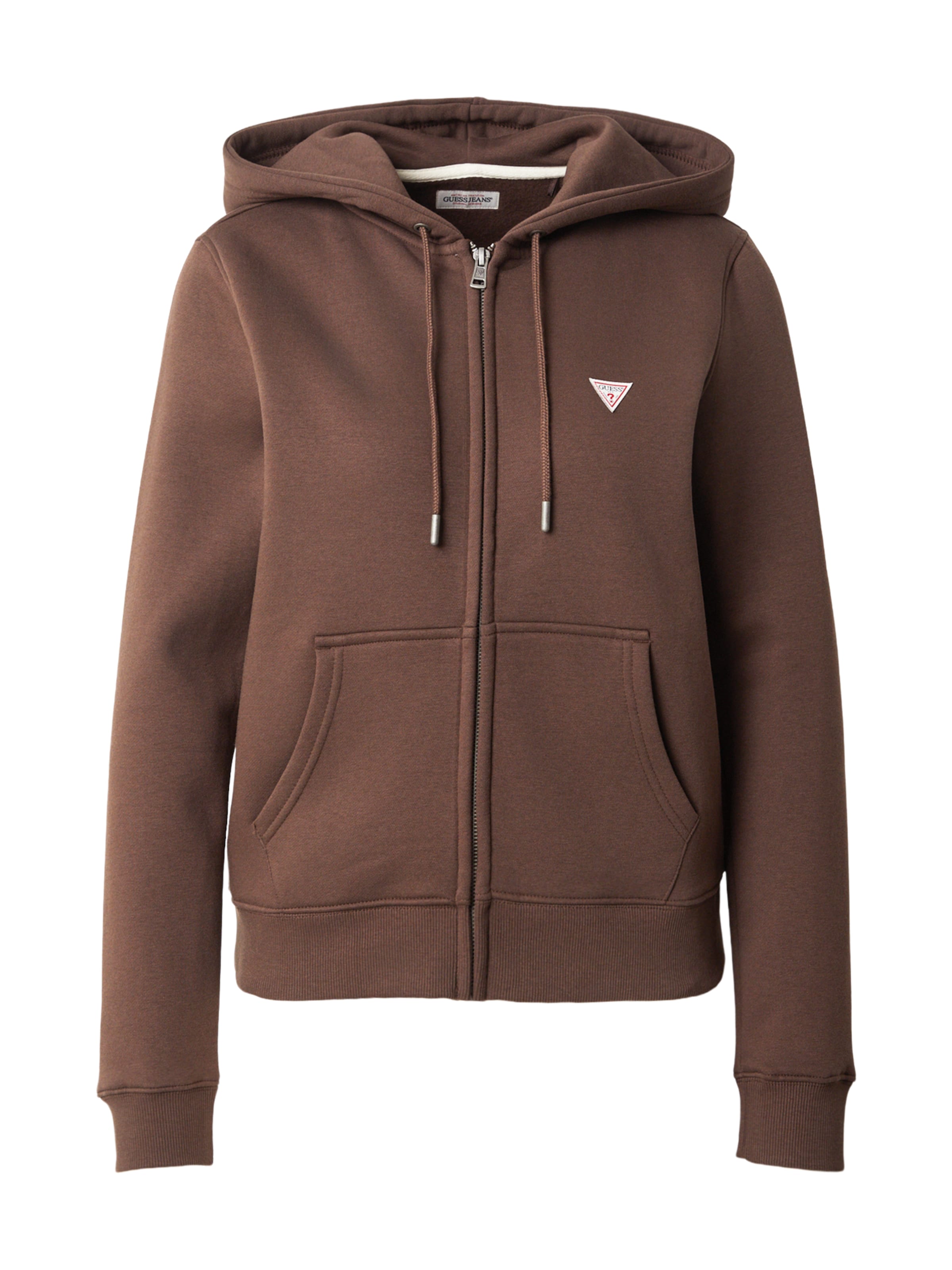 GUESS JEANS Sweat jacket in XS in Chocolate, Item view