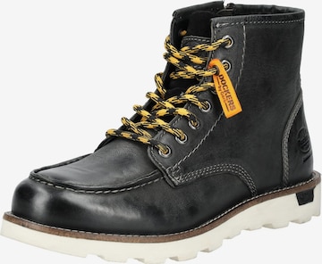 Bottines à lacets Dockers by Gerli en noir : devant