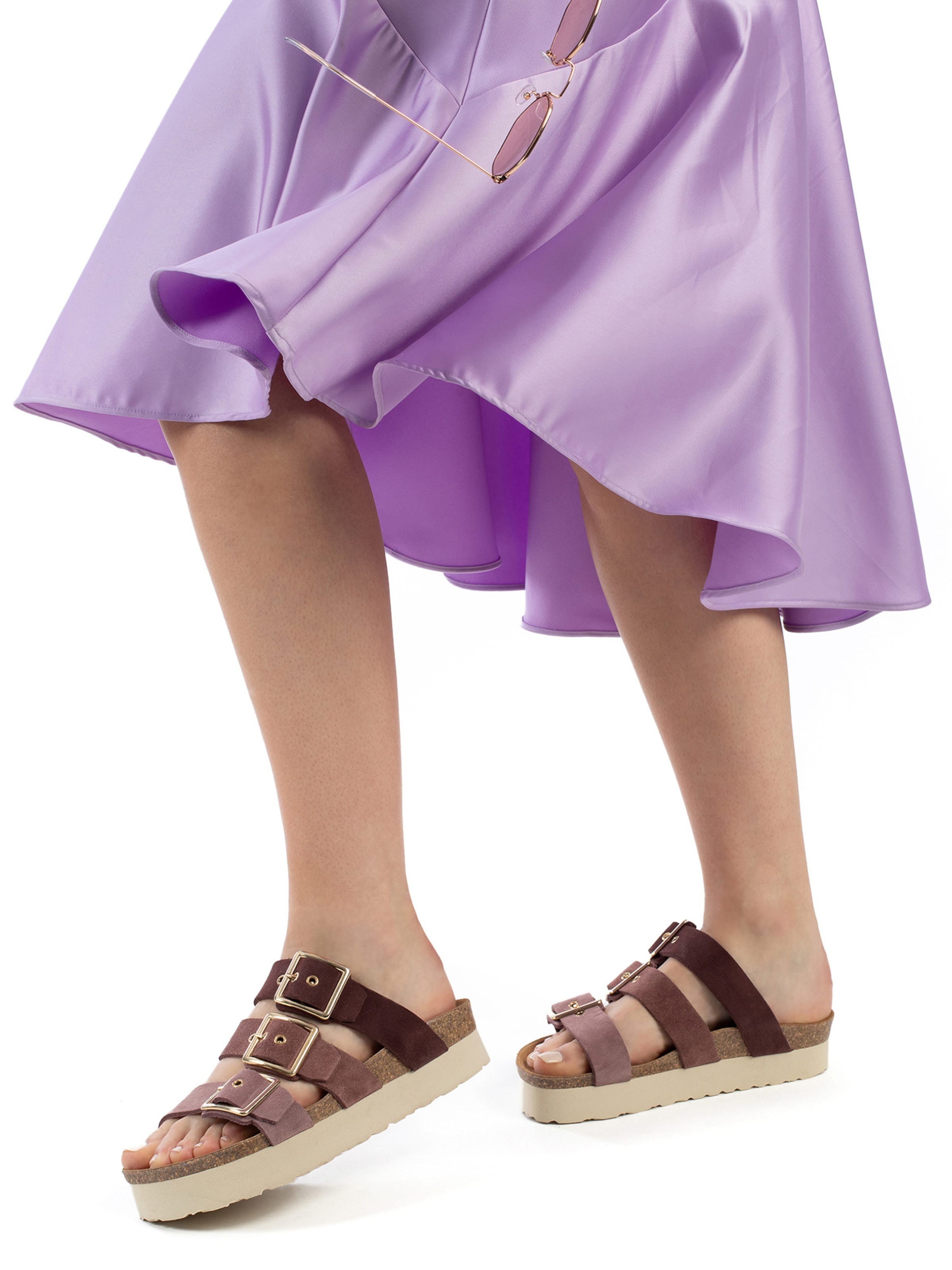 Bayton Pantoletter 'Castelo' i brun: forside