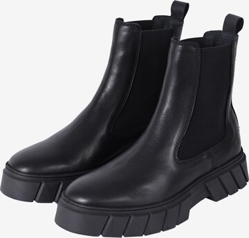 Apple of Eden Chelsea boots 'Dot' in Zwart