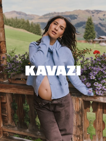 KAVAZI Zvonové kalhoty Kalhoty – červená
