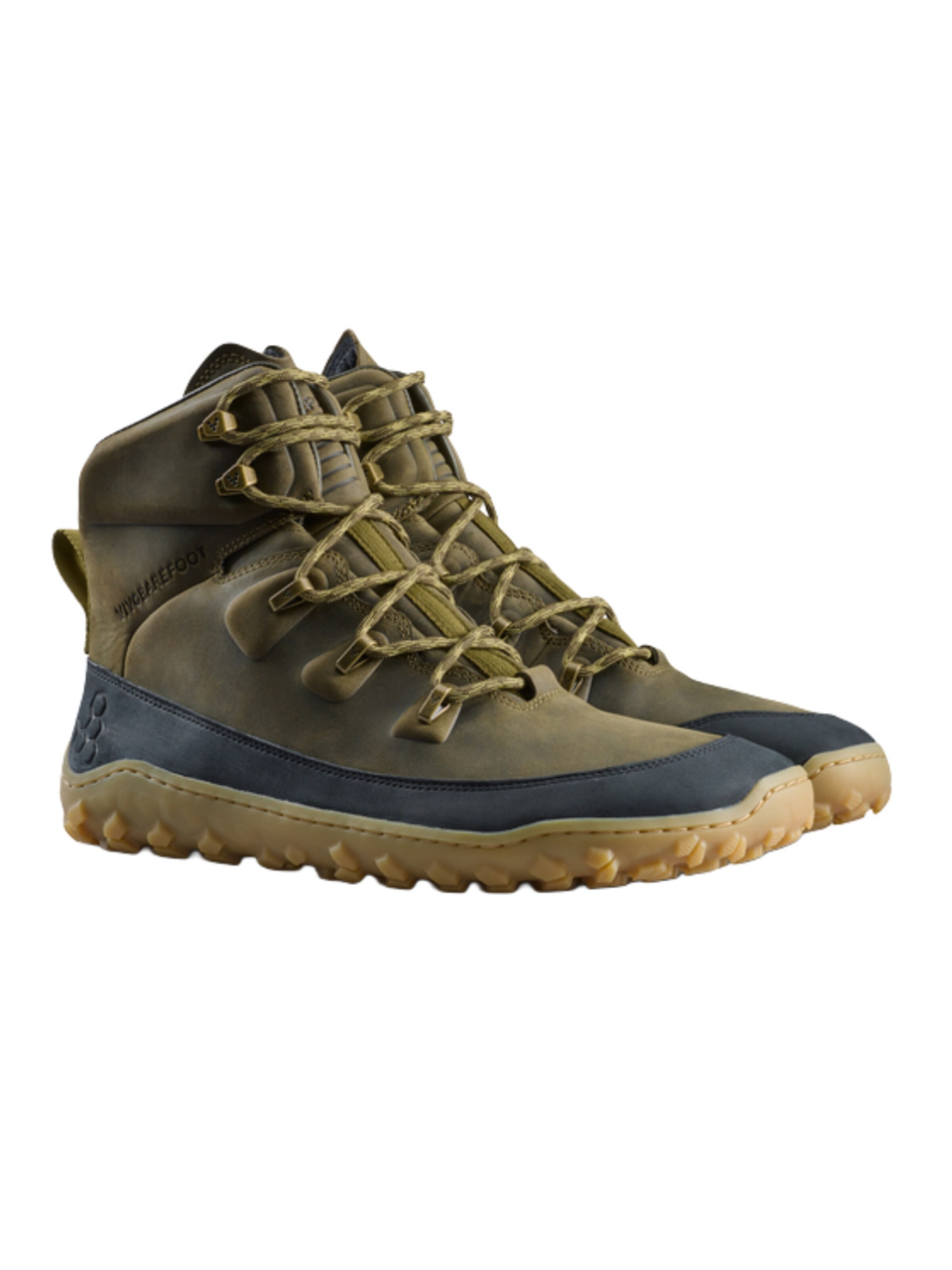 Vivo Barefoot Boots 'TRACKER  AT II' in Groen: voorkant