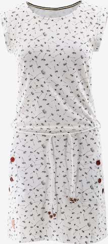 AIKI KEYLOOK Kleid 'Dressqueen' in Weiß: Vorderseite