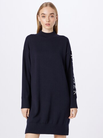 TOMMY HILFIGER Knitted dress in Blue: front