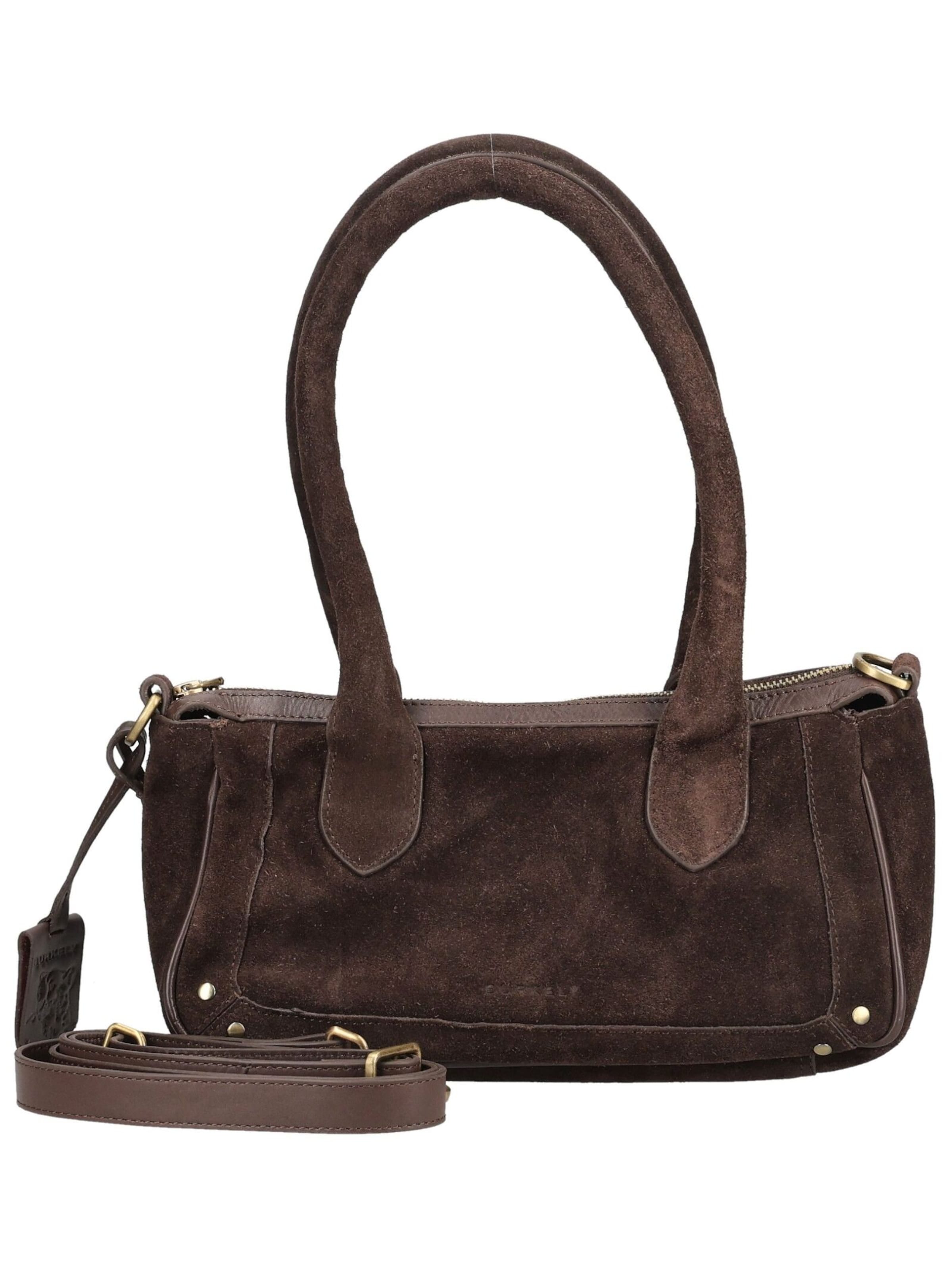 Borsa a spalla di Burkely in marrone: frontale