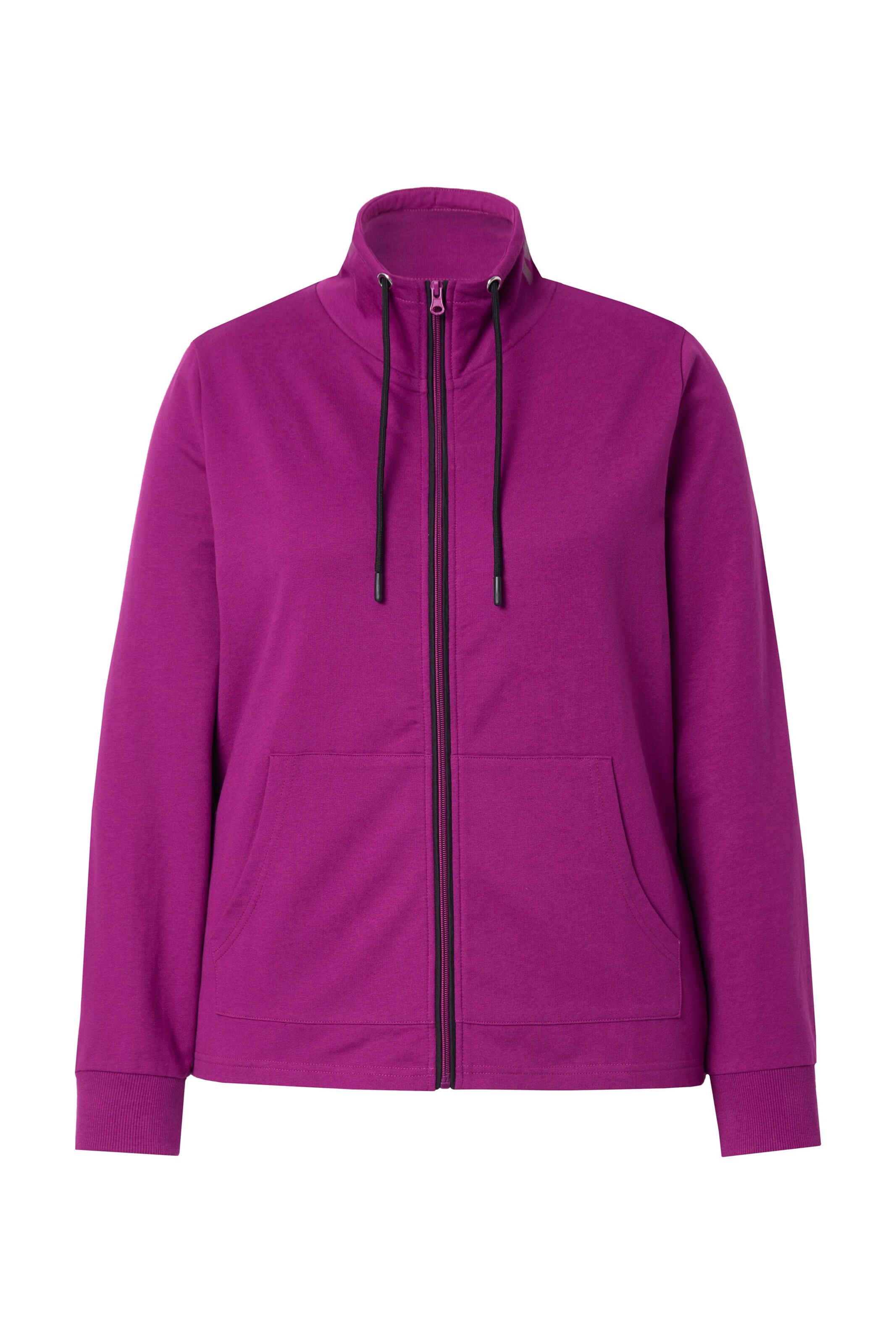 Ulla Popken Sweatjacke in Pink: Vorderseite