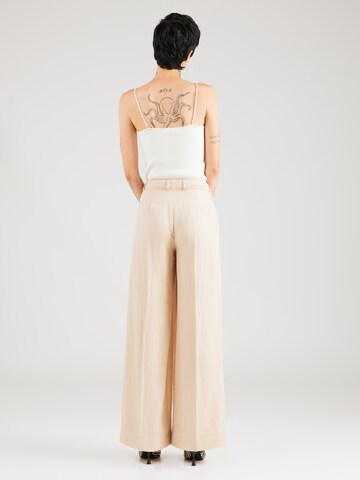 Wide leg Pantaloni con piega frontale 'Harper' di Lovechild 1979 in beige