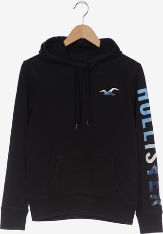 HOLLISTER Sweatshirt & Zip-Up Hoodie in XS in Black: front