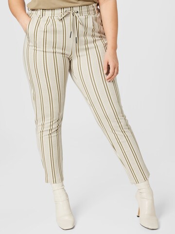 ONLY Carmakoma - Slimfit Pantalón 'GOLDTRASH' en beige: frente